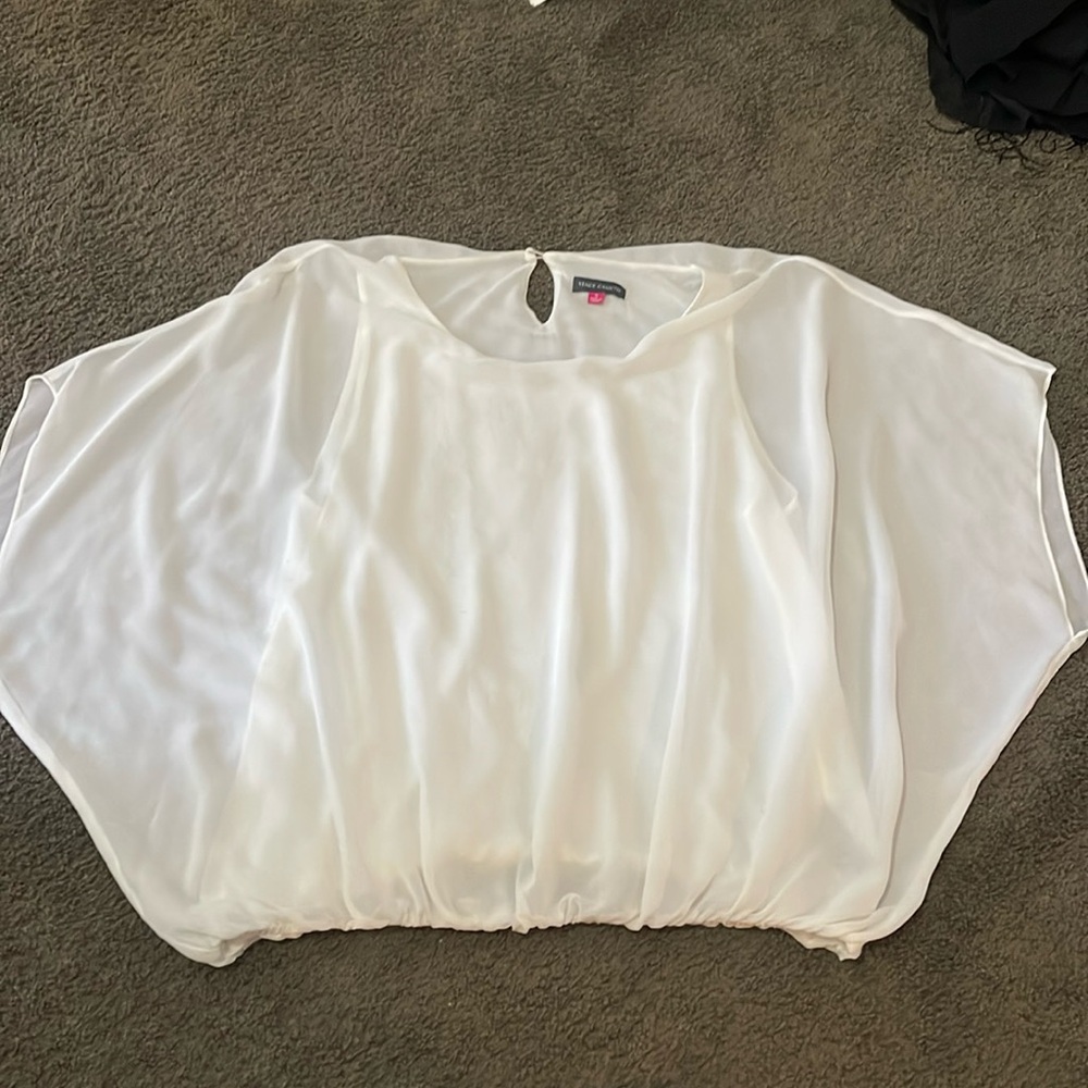 Vince Camino sheer dress shirt. Size small